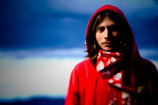 Evening light portrait of Snowboarder Danny Kass in Hemsedal Norway