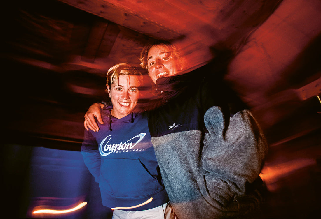 Professional Snowboarders Nicole Angelrath and Nicola Thost